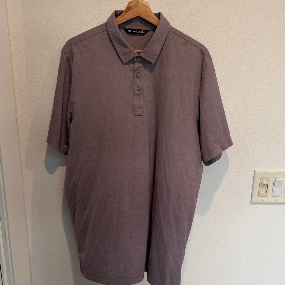 Travis Mathew Men's Polo in Dusty Mauve